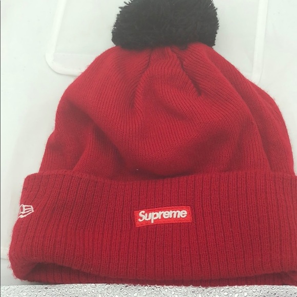 Supreme X New Era Beanie w/Pom Pom Size:OS - Picture 8 of 10